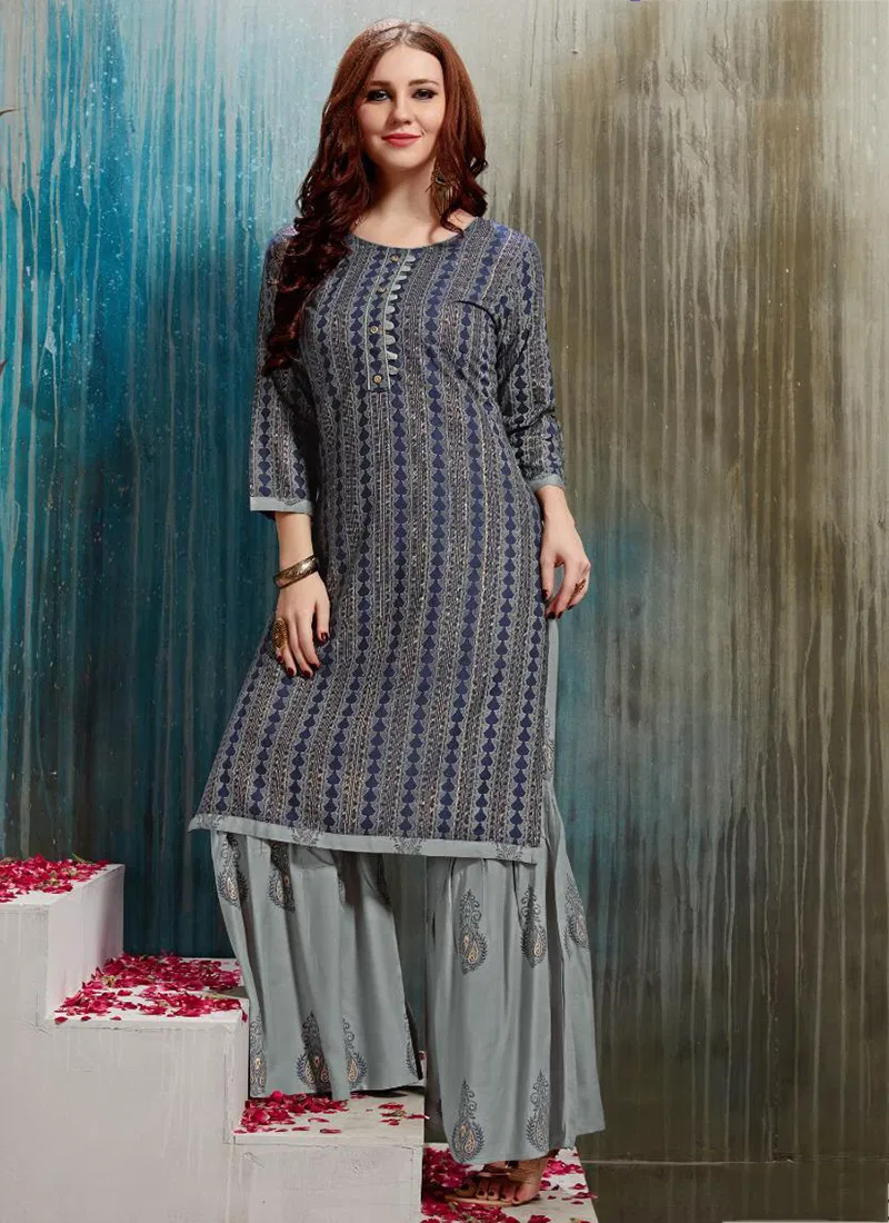 Ranjyot nagma printed heavy reyon kurtis